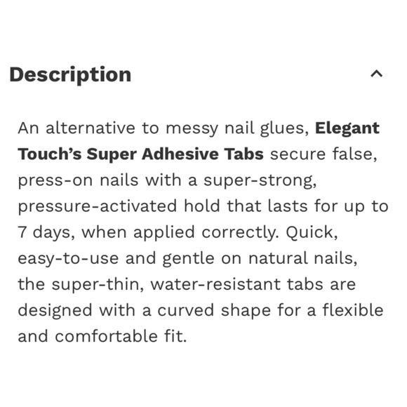 NAIL ADHESIVE TABS - Picture 2 of 6